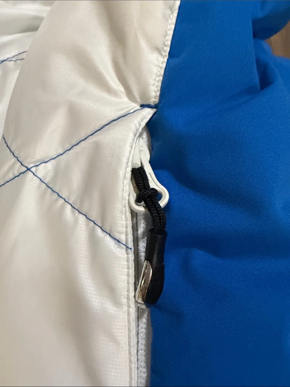 Brooks White and Blue Quilted Women's Vest